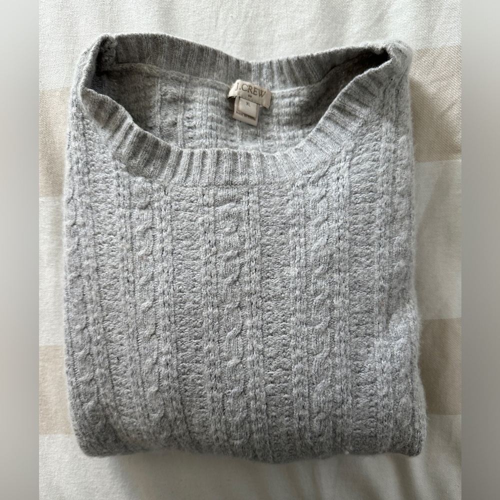 J. Crew Cable Knit Crew Sweater